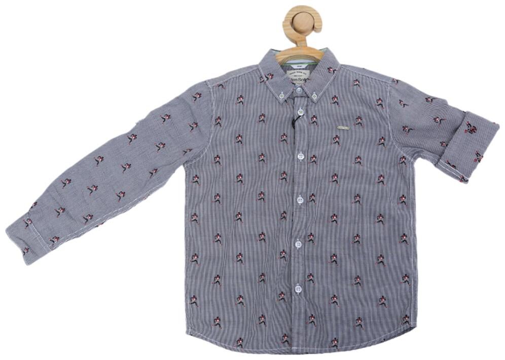 

Allen Solly Boy Blended Solid Shirt Blue