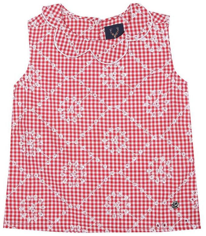 

Allen Solly Girl Cotton Checked Top - Pink
