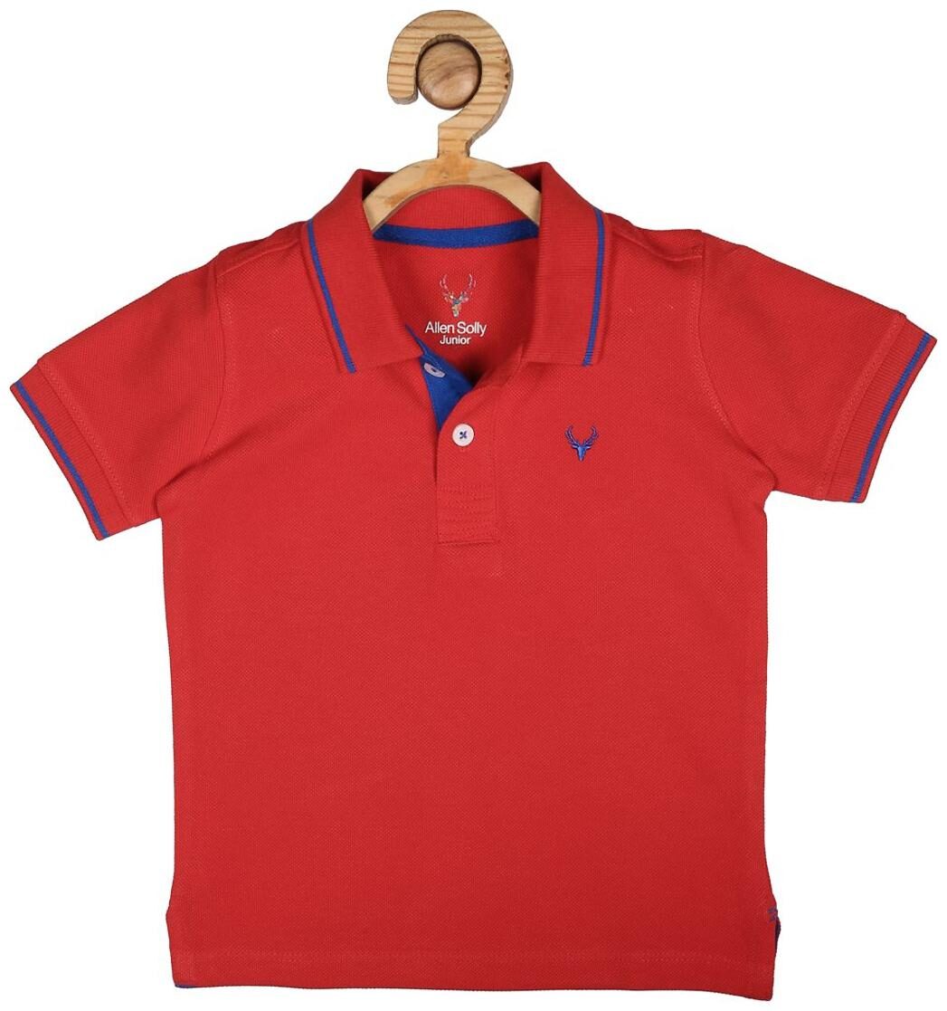 

Allen Solly Boy Cotton Solid T-shirt - Red
