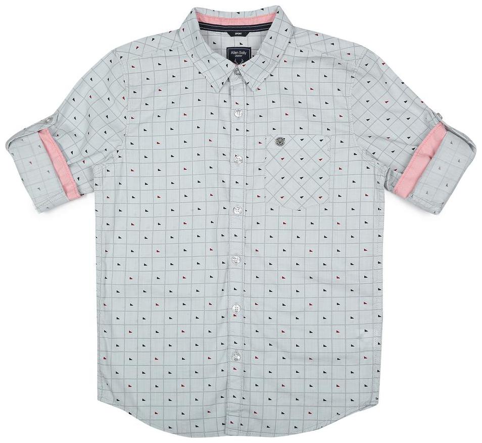 

Allen Solly Boy Cotton Checked Shirt Grey