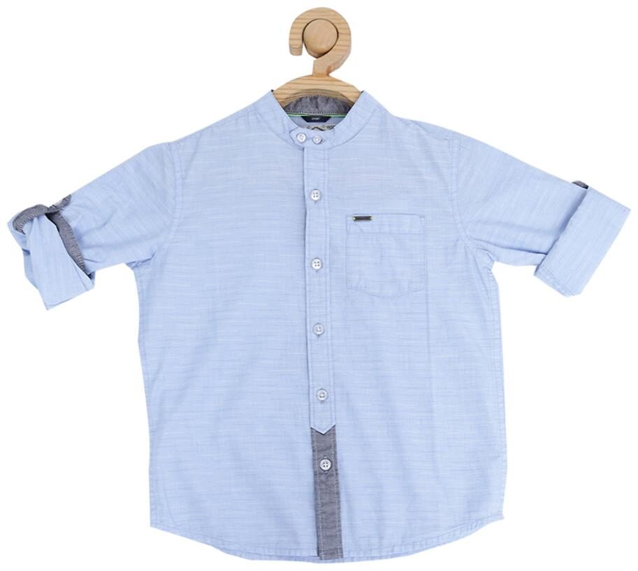 

Allen Solly Boy Blended Solid Shirt Blue