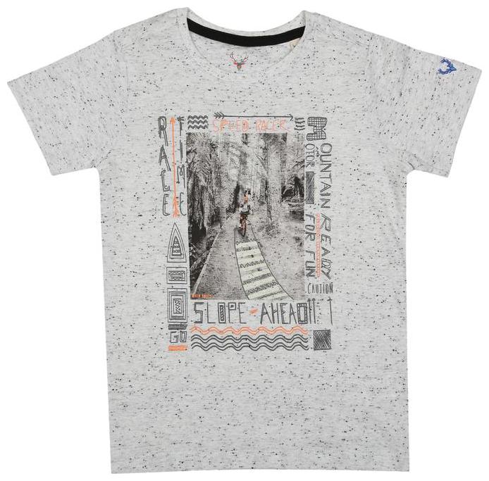 

Allen Solly Boy Cotton Printed T-shirt - Grey