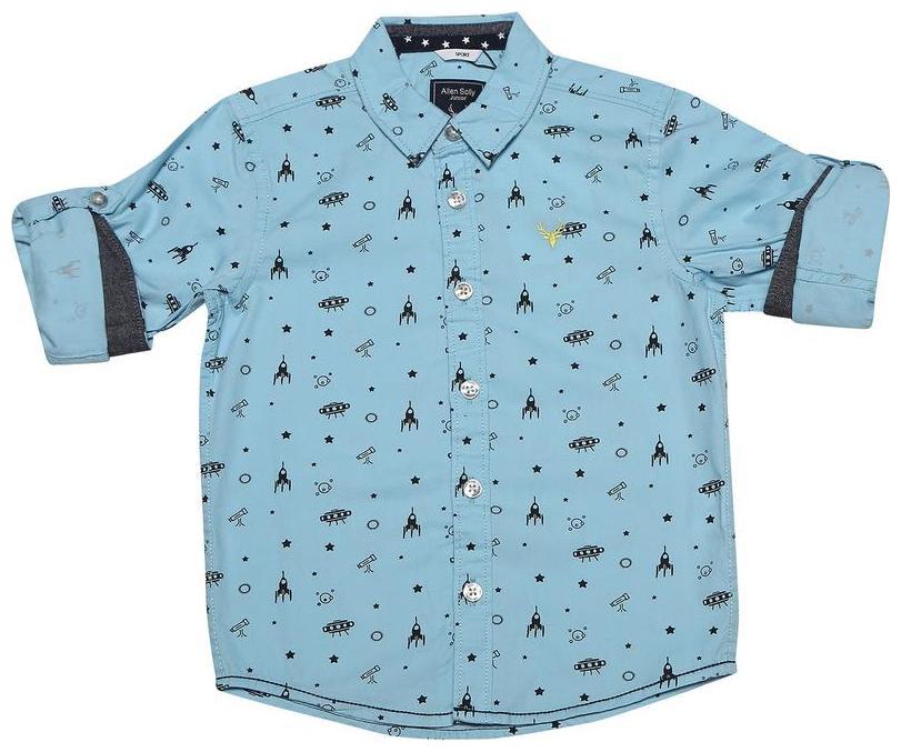 

Allen Solly Boy Cotton Printed Shirt Blue