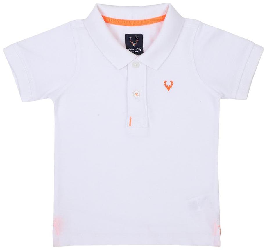 

Allen Solly Boy Cotton blend Solid T-shirt - White