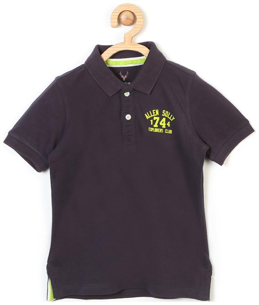 

Allen Solly Boy Cotton Solid T-shirt - Black