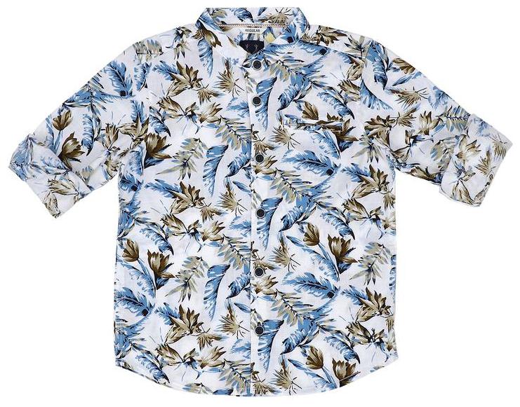 

Allen Solly Boy Cotton Printed Shirt White