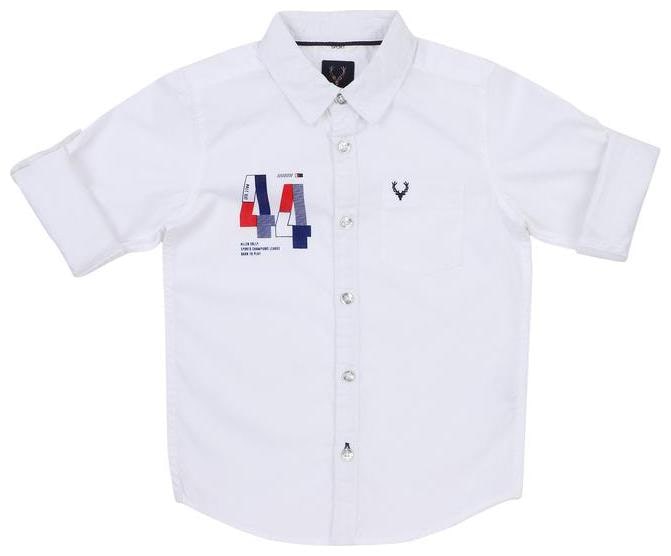 

Allen Solly Boy Cotton Solid Shirt White