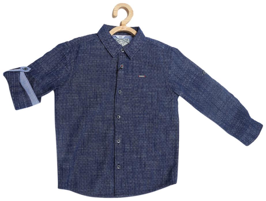 

Allen Solly Boy Blended Solid Shirt Blue