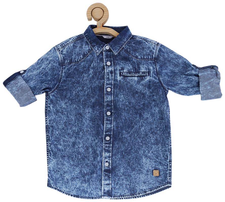 

Allen Solly Boy Blended Solid Shirt Blue