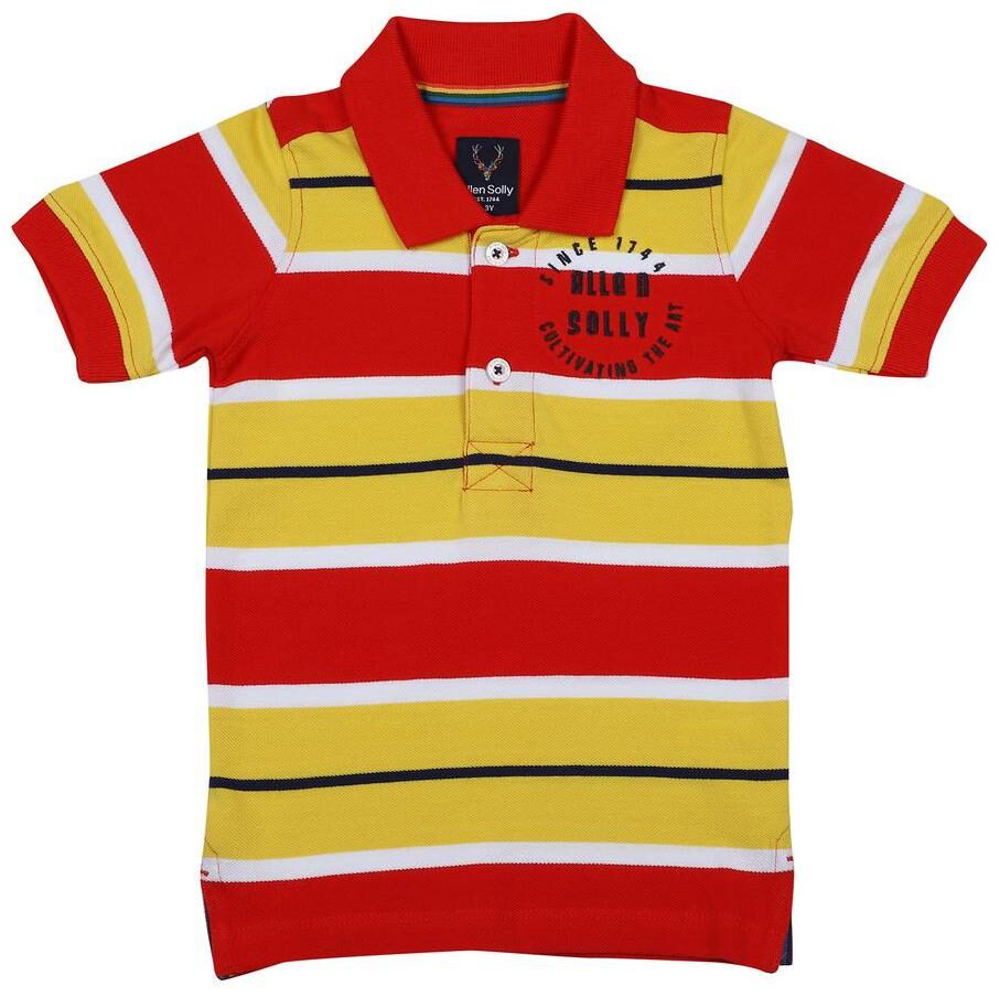 

Allen Solly Boy Viscose Striped T-shirt - Red Yellow