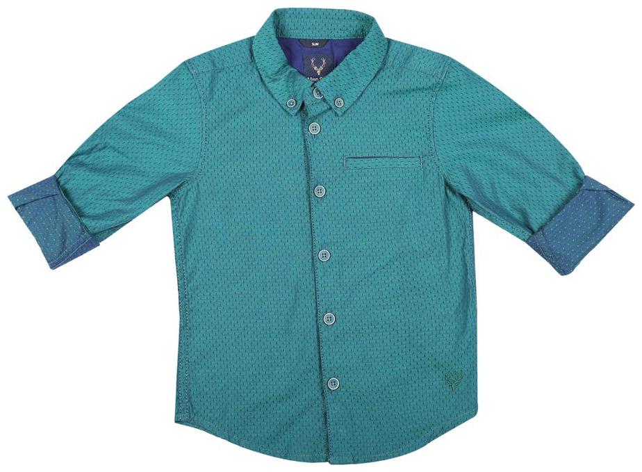 

Allen Solly Boy Cotton Solid Shirt Green