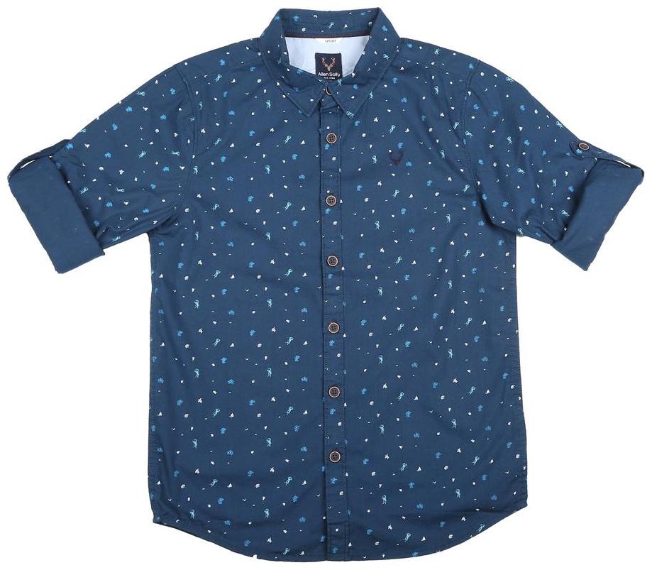 

Allen Solly Boy Cotton Printed Shirt Blue