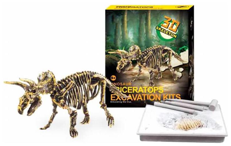 

ALPHAVECTOR Feilong Triceratops - Archaeology Toy (Multi)