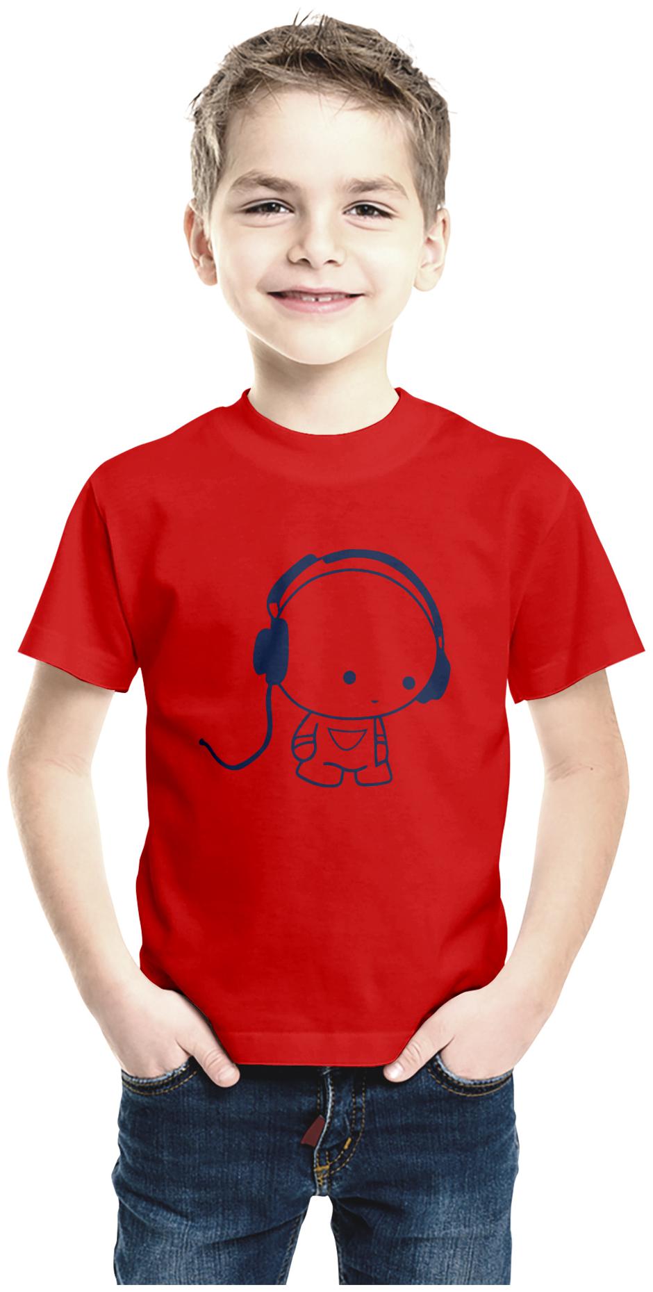 

American-Elm Boy Cotton Printed T-shirt - Red