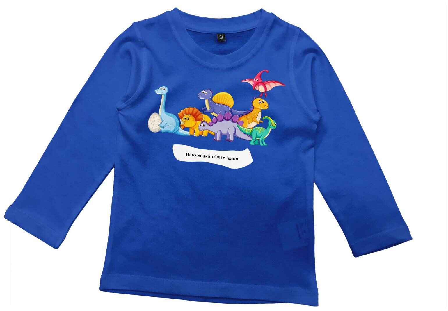 

American-Elm Boy Cotton Cartoon print T-shirt - Blue
