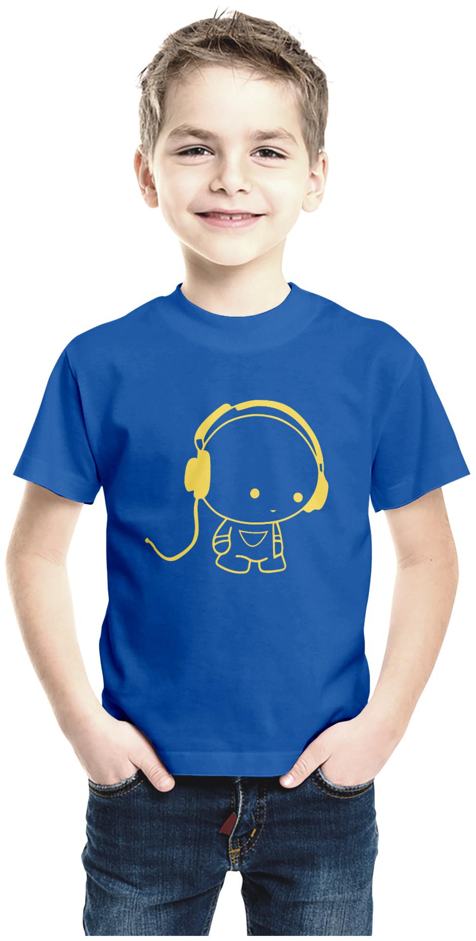 

American-Elm Boy Cotton Printed T-shirt - Blue
