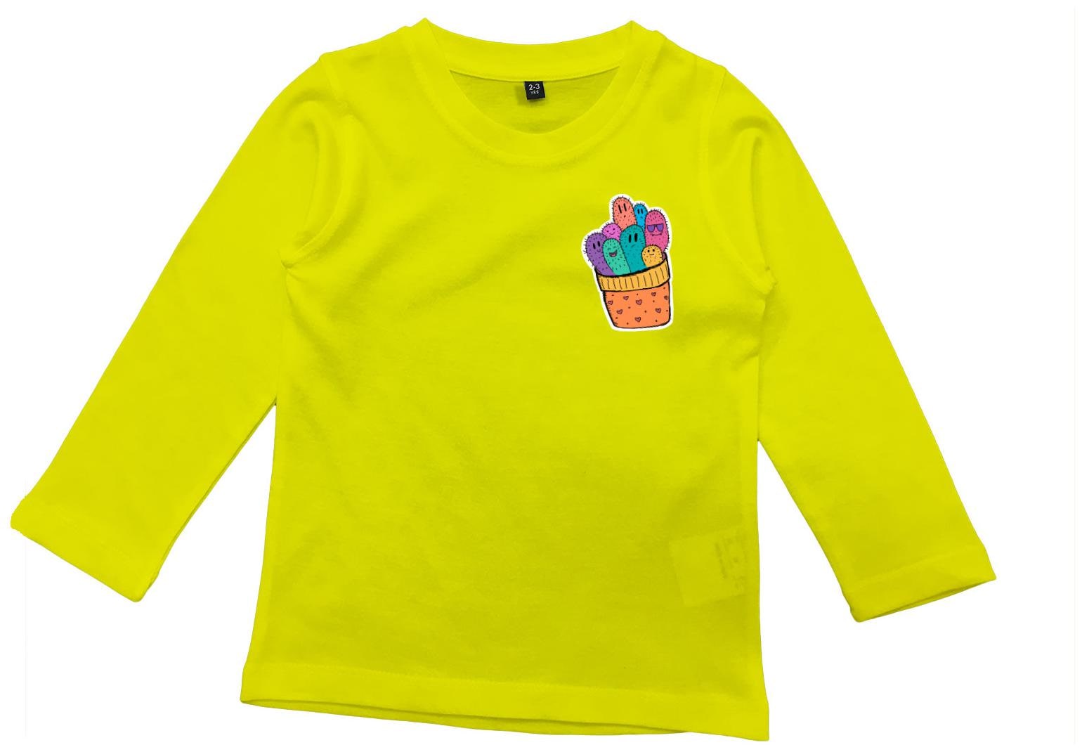 

American-Elm Boy Cotton Cartoon print T-shirt - Yellow