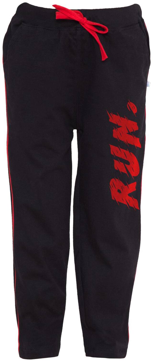 American-Elm Boy Cotton Track pants - Black