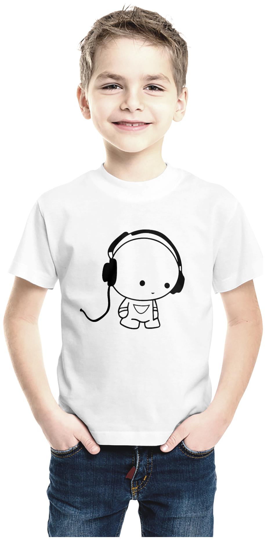 

American-Elm Boy Cotton Printed T-shirt - White