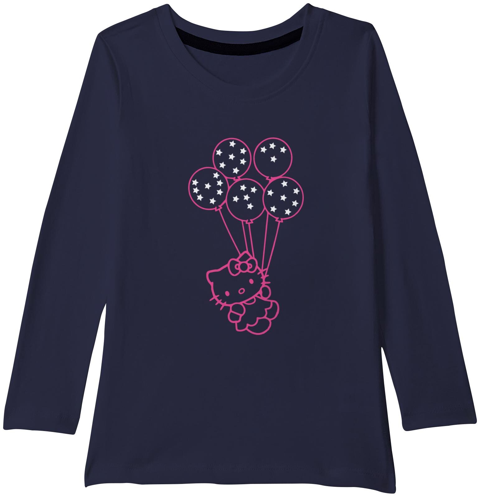 

American-Elm Girl Cotton Printed T shirt - Blue
