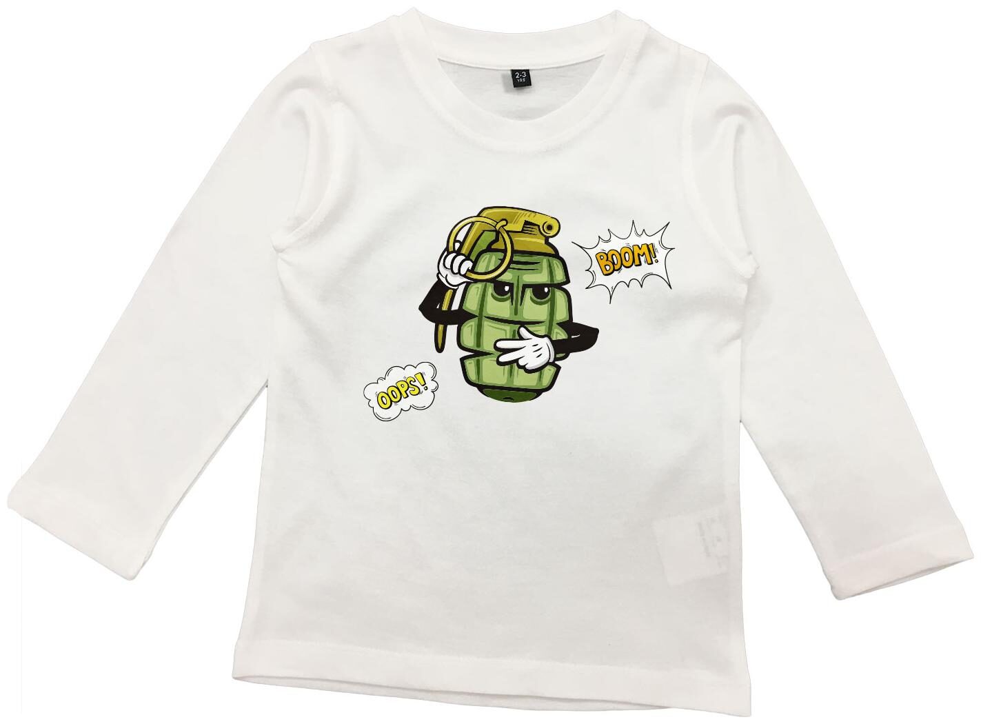 

American-Elm Boy Cotton Cartoon print T-shirt - White