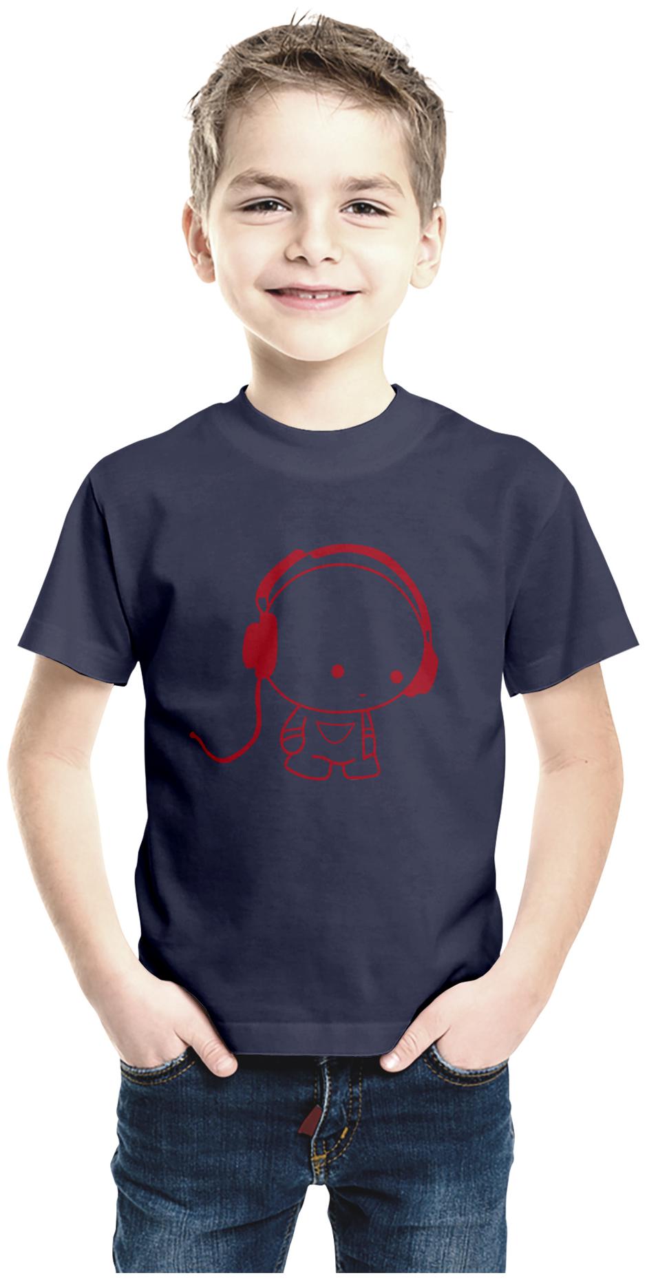 

American-Elm Boy Cotton Printed T-shirt - Blue