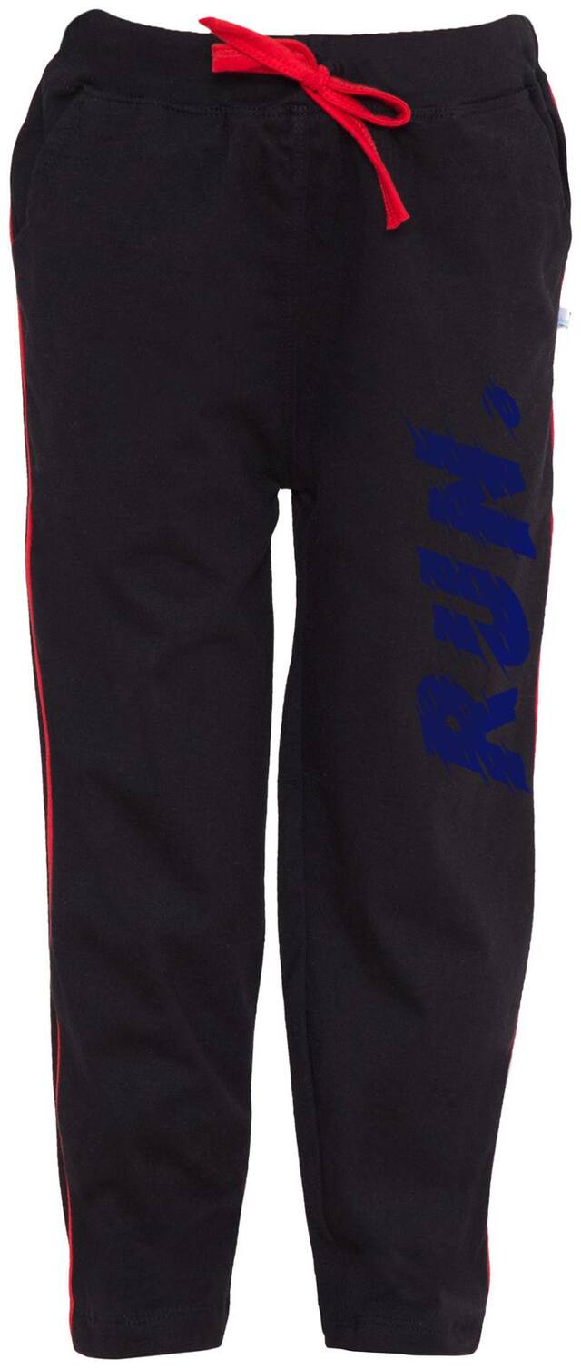 American-Elm Boy Cotton Track pants - Black