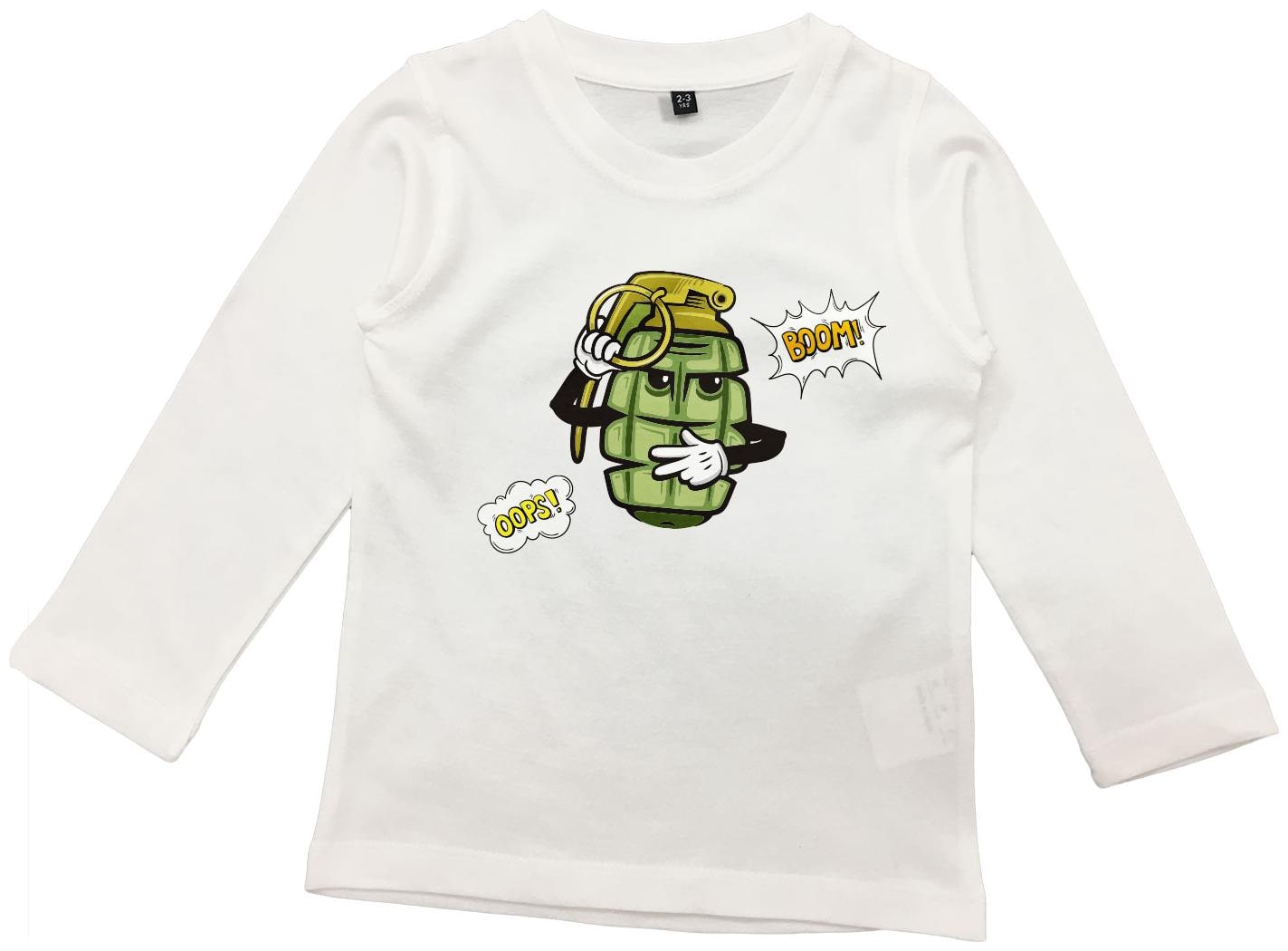 

American-Elm Boy Cotton Cartoon print T-shirt - White