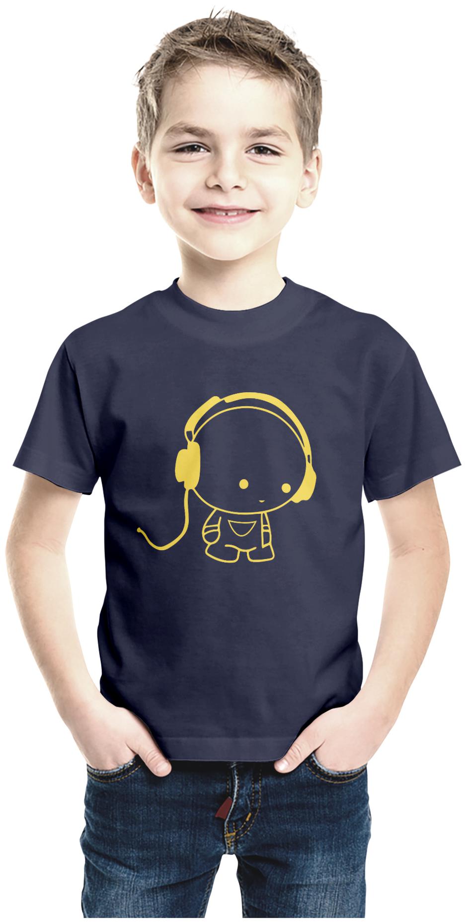 

American-Elm Boy Cotton Printed T-shirt - Blue