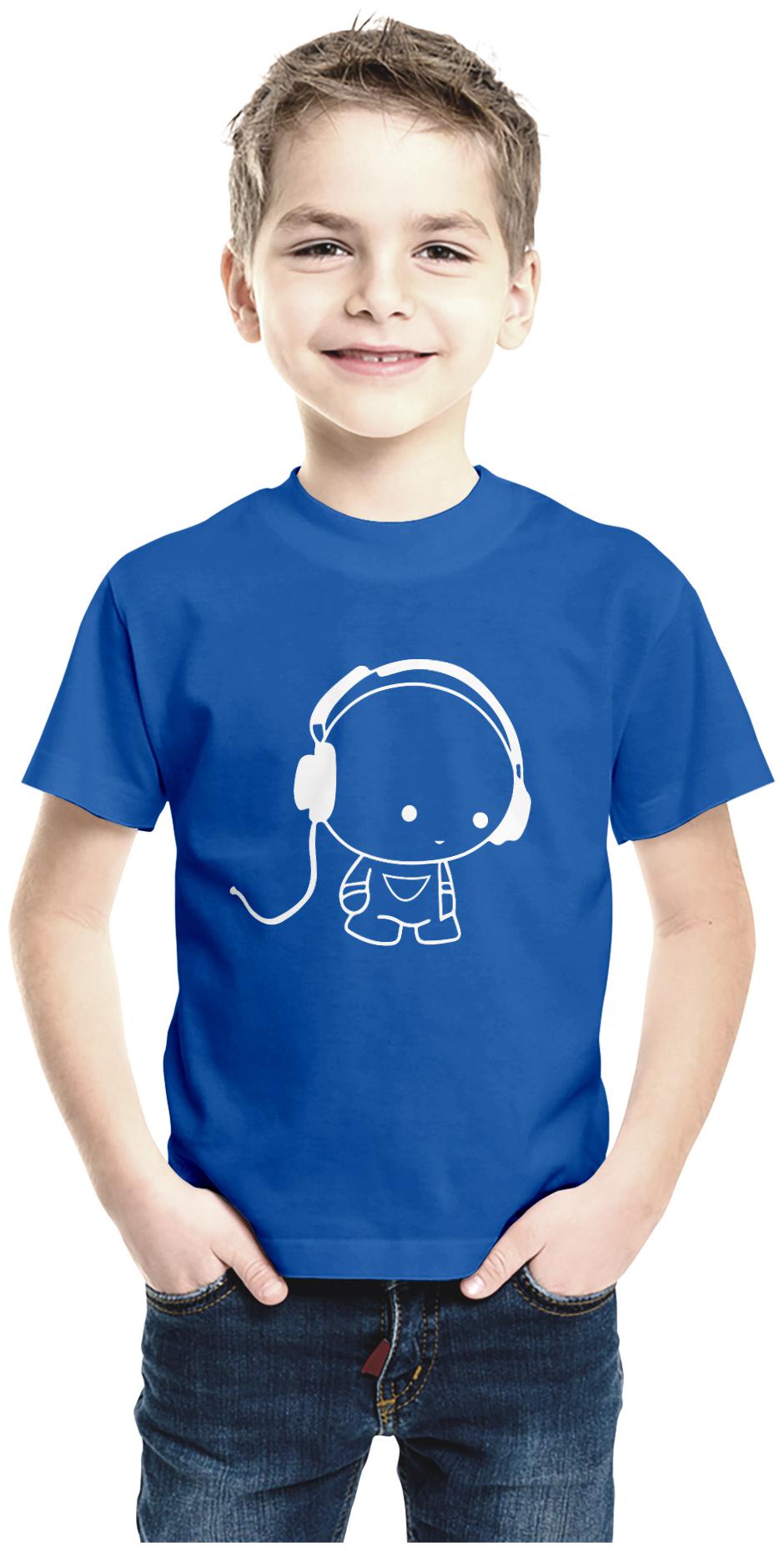 

American-Elm Boy Cotton Printed T-shirt - Blue