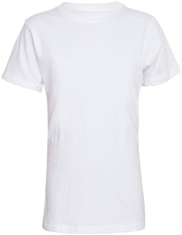 American-Elm Boy Cotton Solid T-shirt - White