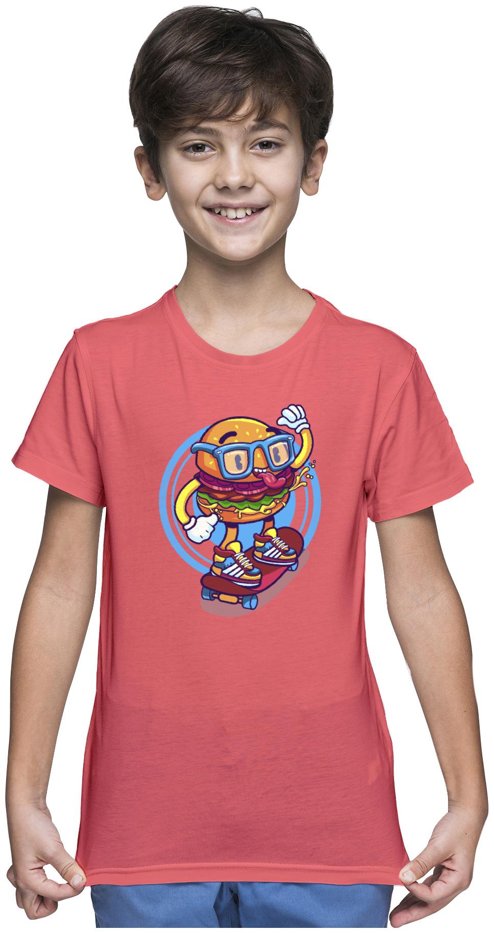 

American-Elm Boy Cotton Printed T-shirt - Orange