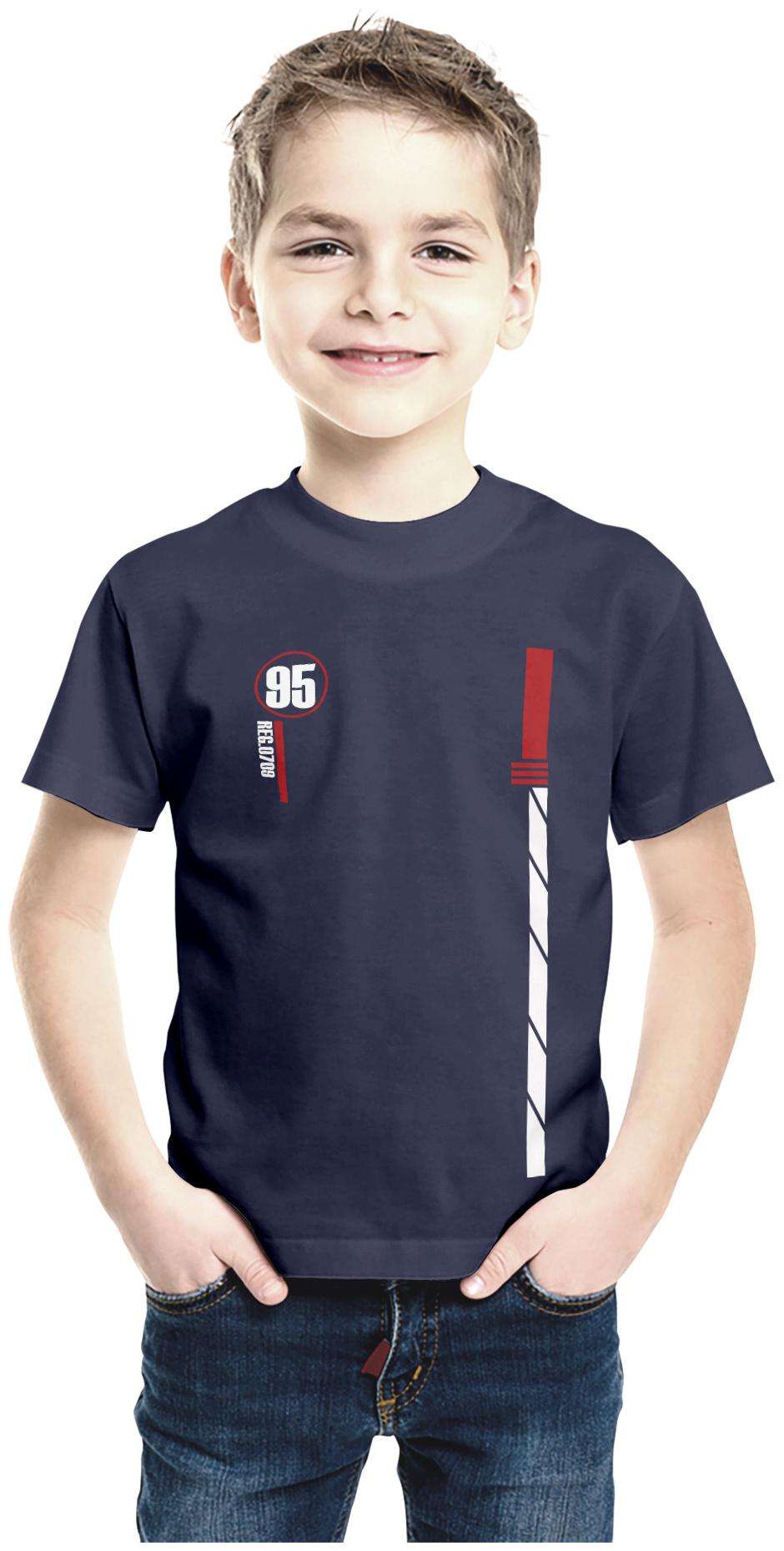 

American-Elm Boy Cotton Printed T-shirt - Blue