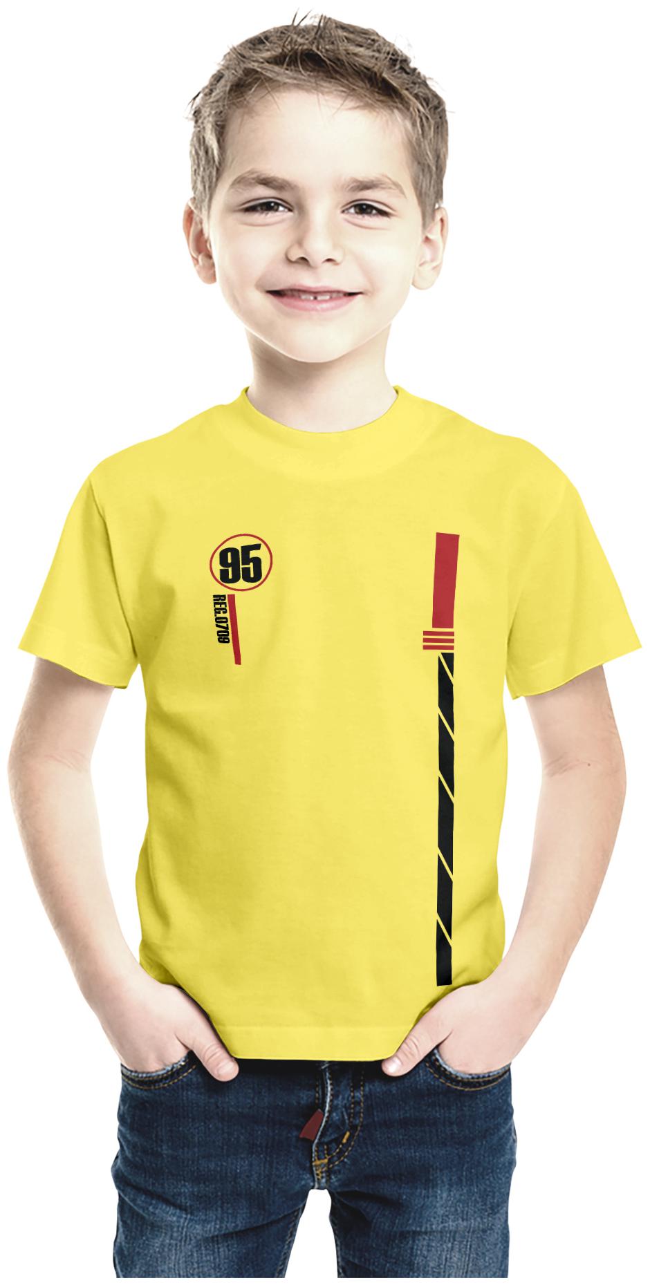 

American-Elm Boy Cotton Printed T-shirt - Yellow