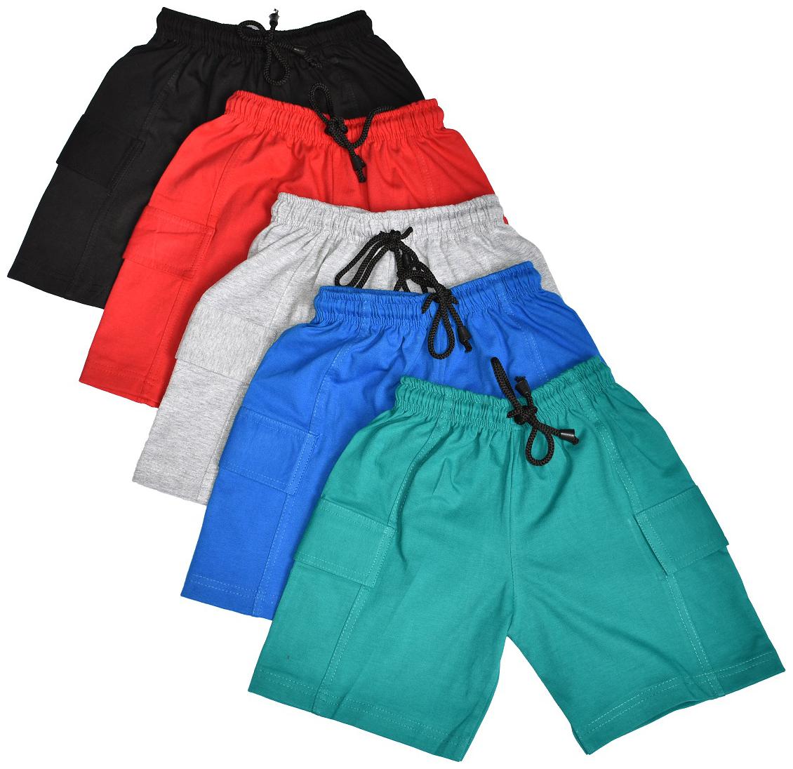 

AMIRTHA FASHION Boys Pure Cotton Shorts Combo 5 Pack(AMFSHS6 5-6 YEARS 70)