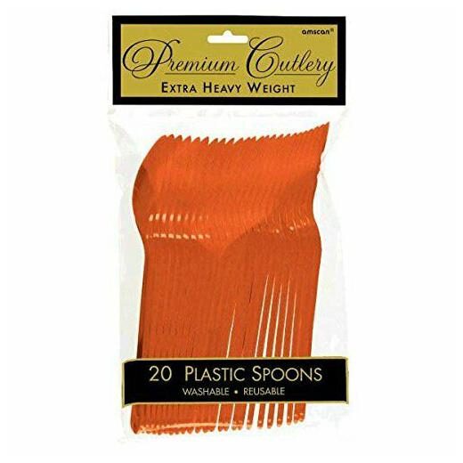 

Amscan Heavy Duty Party Spoon Tableware Orange Peel Plastic Full Size Pack