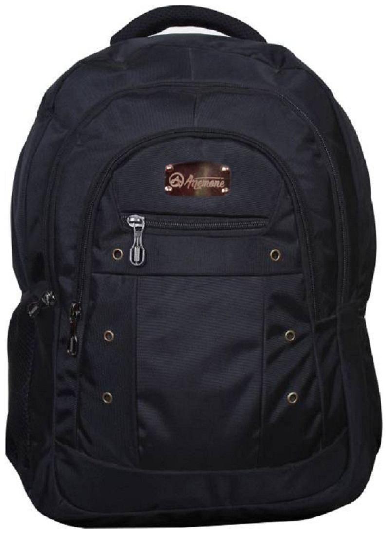 Anemone Polyester 24 Ltr Backpack/School Bag 05 Black