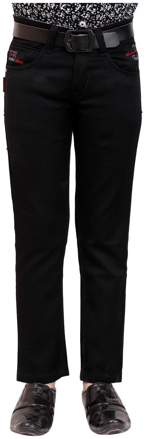 Aric Regular fit Kids Black jeans