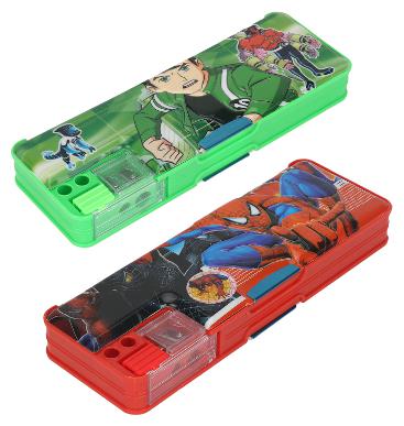 

ASERA Spiderman Ben10 Pencil Box Birthday Return Gift For Kids (Pack of 2 pcs)