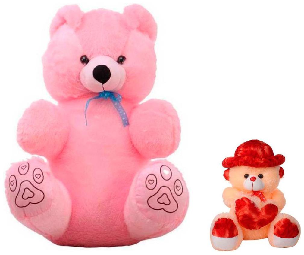 

ATTRACTIVE Pink Cream Teddy Bear - 95 cm 30 cm
