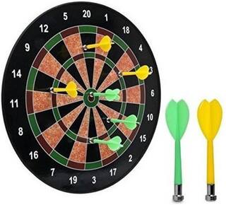 Authfort Magnetic Dart Board Game With 6 Darts Board Game ()