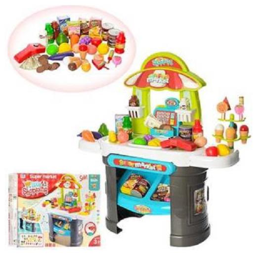

AV INT Little Kids Shopping With Working Scanner Realistic Playset 61 pcs (Multicolor)