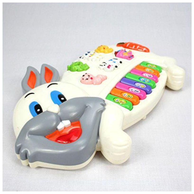 

AV INT Rabbits Musical Piano with 3 Modes Animal Sounds Flashing Lights Wonderful Music