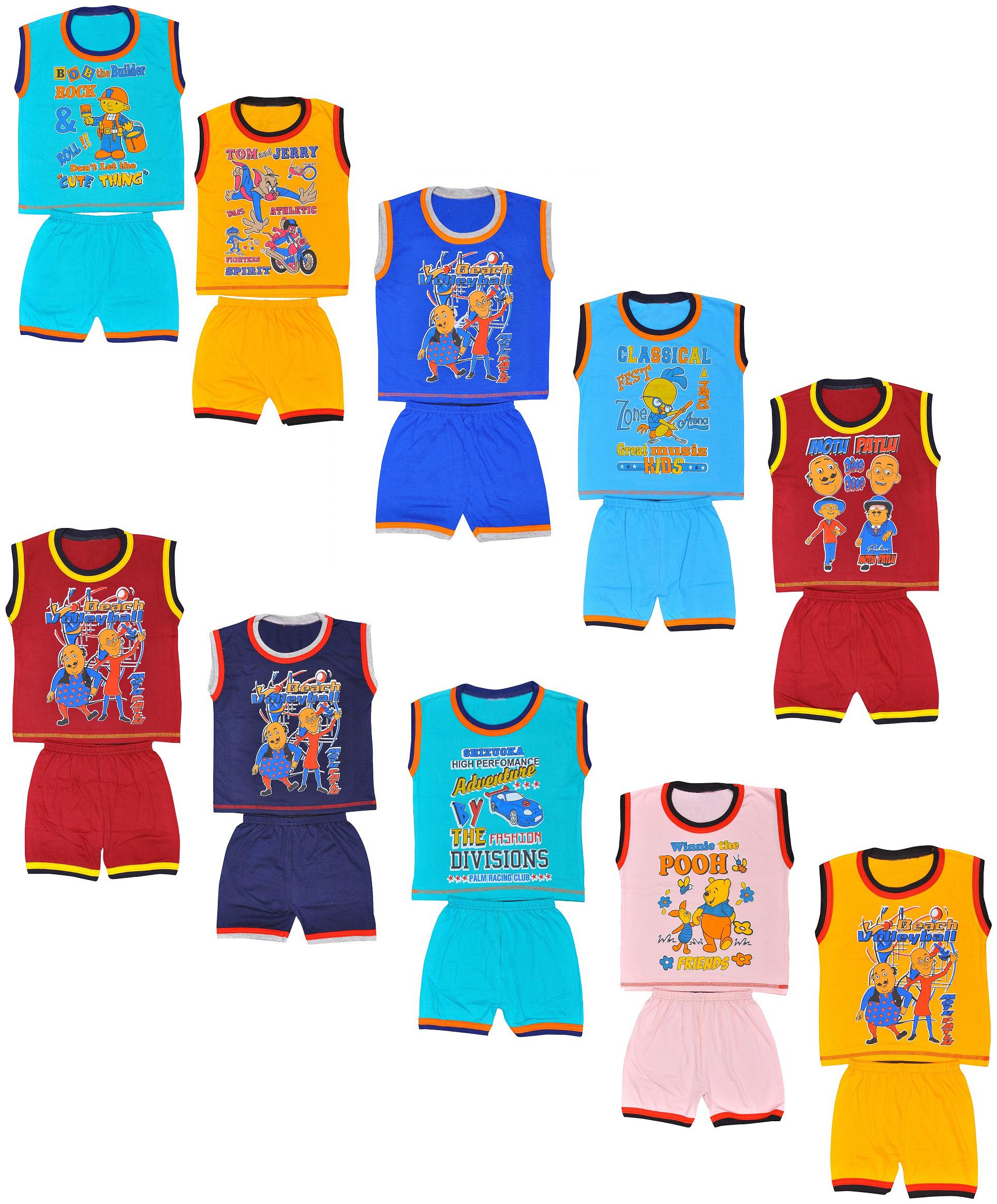 

MRB Cotton Printed T shirt for Baby Boy - Multi