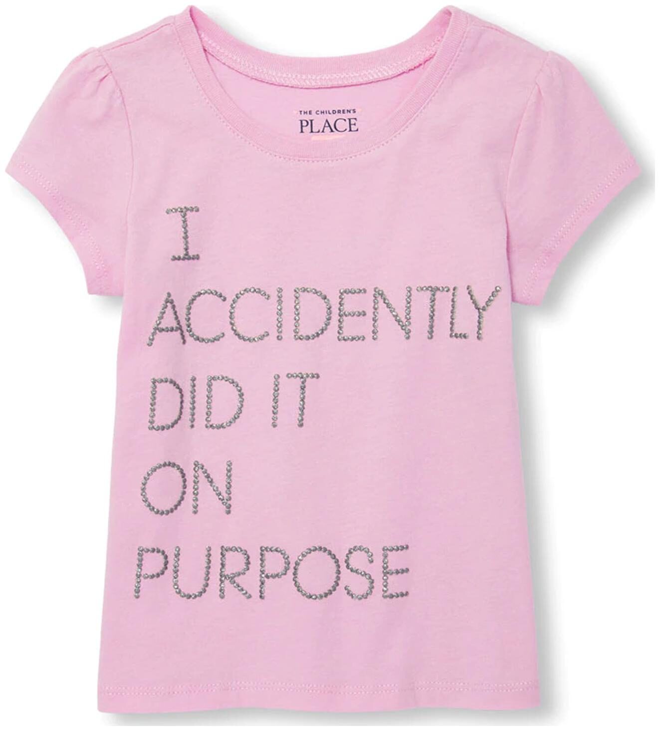 

THE CHILDREN S PLACE Cotton Printed T shirt for Baby Girl - Pink