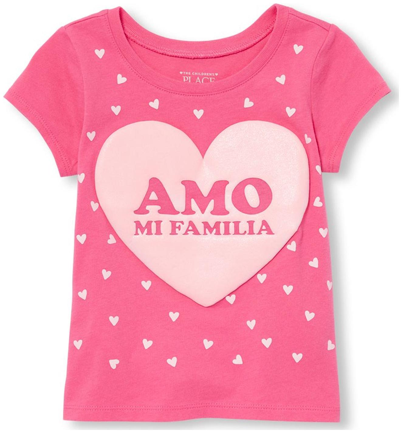 

THE CHILDREN S PLACE Girl Cotton Printed T shirt - Pink