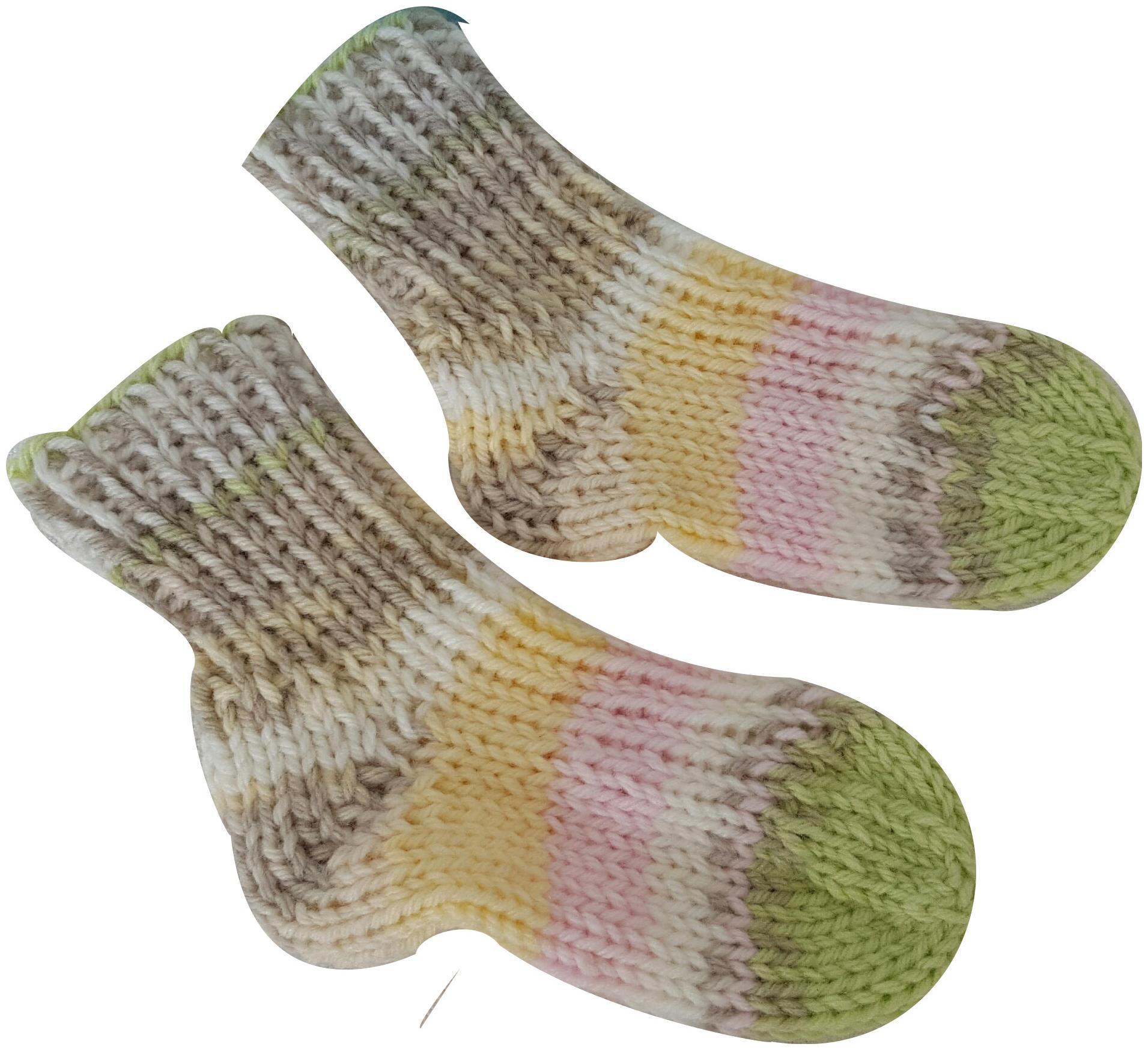 

Baby woollen Socks Handwoven for baby boy and baby girl of 12-18 Months 1