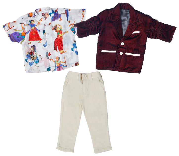

Mash Up Cotton Solid Top Bottom Set - Multi