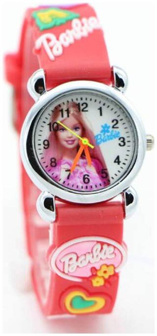 Barbie Caracter Red Dial Analog Boys & Girls Watches Barbie Doll Collcetion Kids Watches Watch - For Boys & Girls