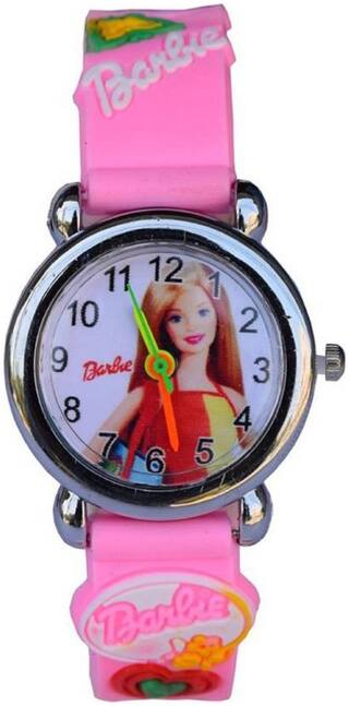 Barbie Caracter Pink Dial Analog Boys & Girls Watches Barbie Doll Collcetion Kids Watches Watch - For Boys & Girls